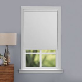 Blackout Slow Release Roller Shade, 1-Piece, White, 36" W x 72" L